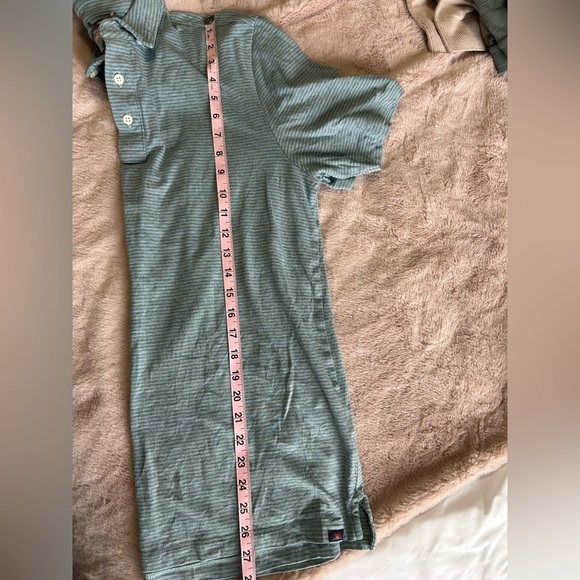 Faherty Striped Super Soft Polo Golf Shirt Classic Design - Picture 7 of 7